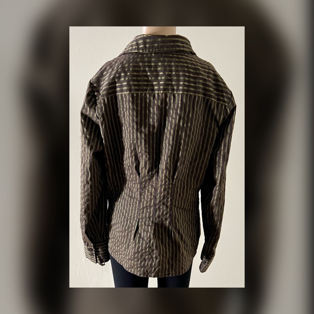 Apt 9 Brown And Green Button-Up - image 2